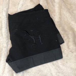 Nicky Hilton Black Dressy Shorts